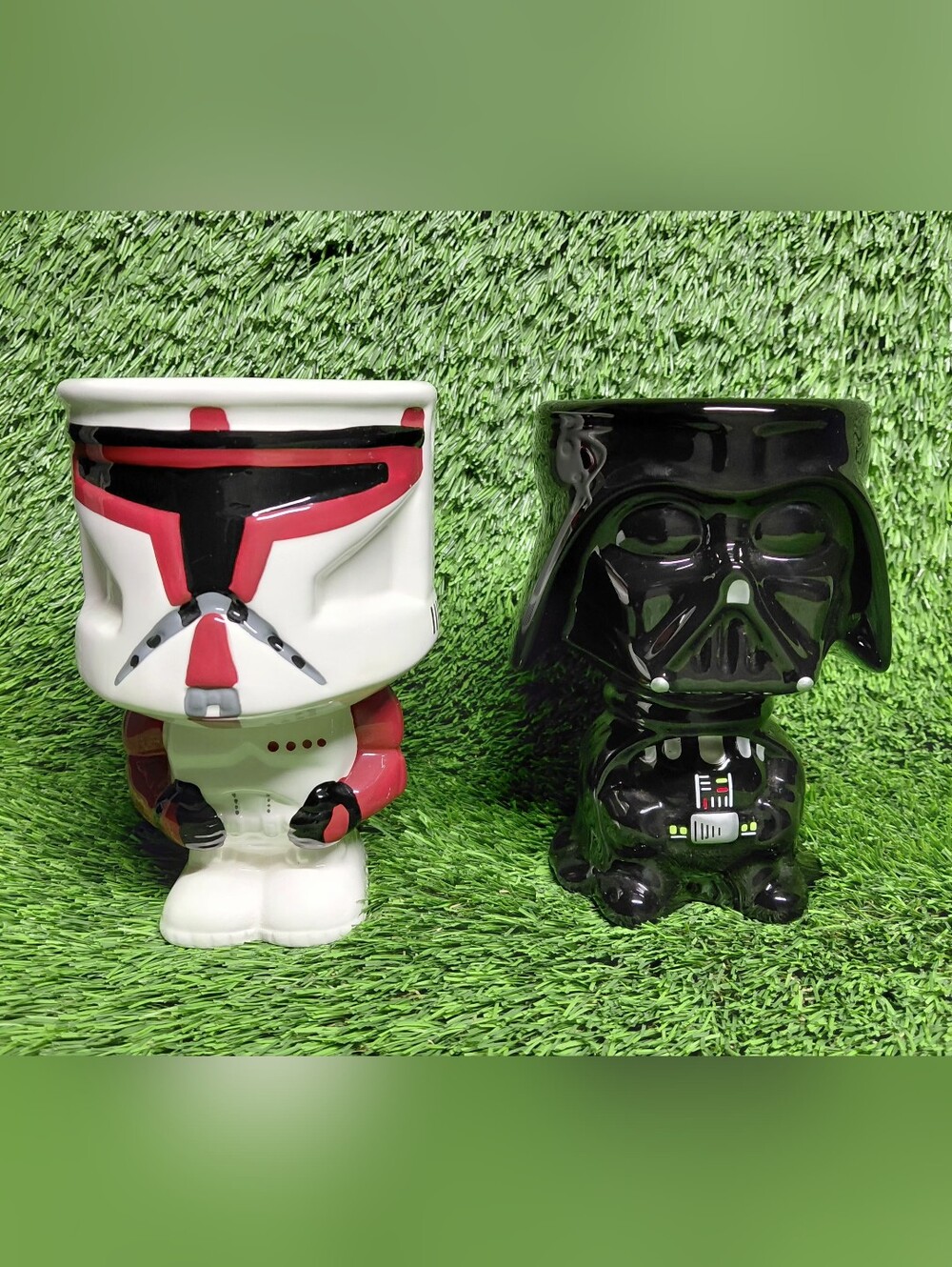 Star Wars Galerie Red Clone Trooper & Darth Vader Mug 16 OZ Ceramic LucasFilm
